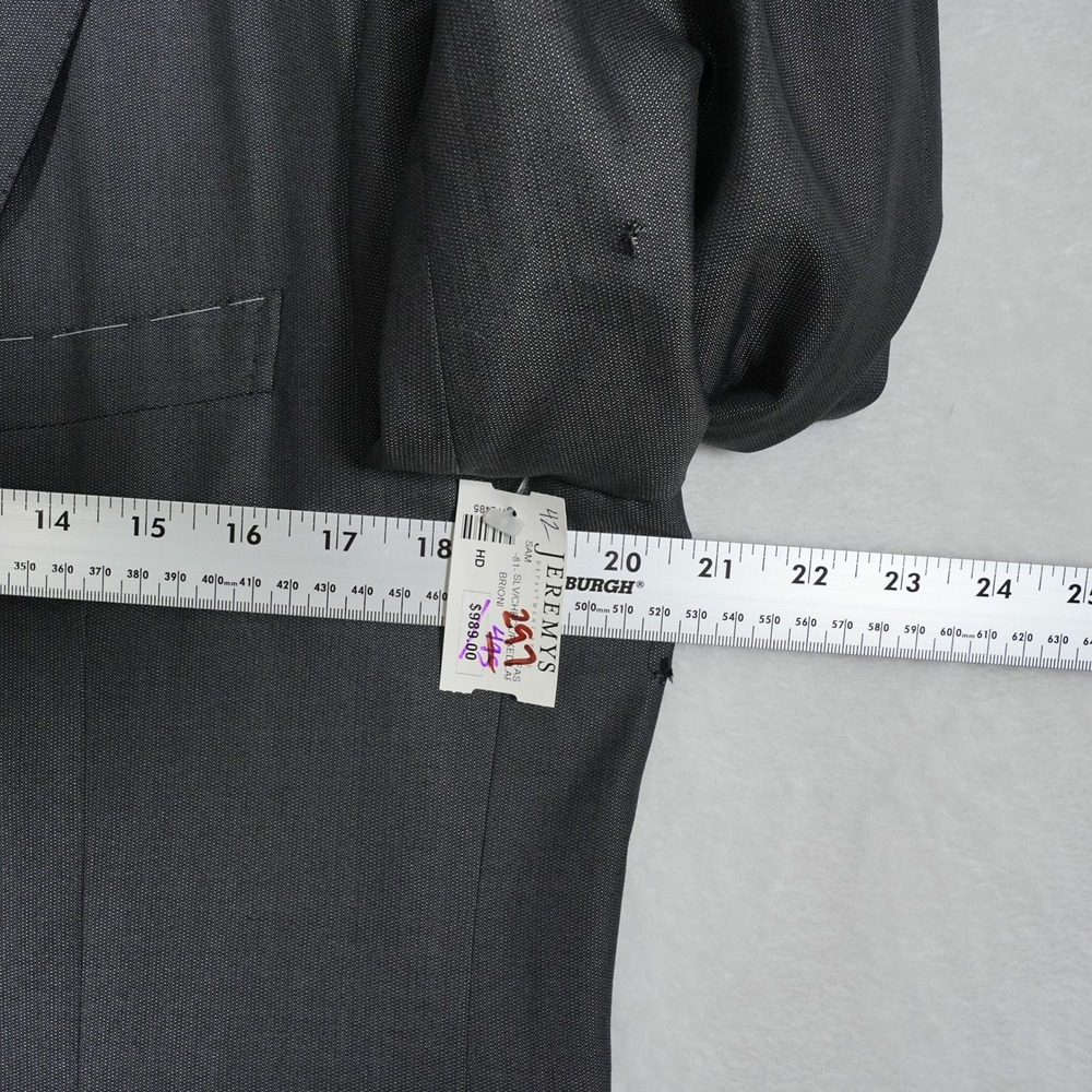 Brioni NM Estense Mens Blazer 42R Charcoal Grey Wool Silk 2-Button Sport Coat IT - Picture 6 of 14